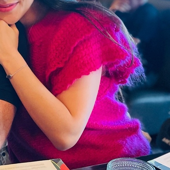 Sezane Raspberry Ilda Jumper Sweater - Picture 4 of 7